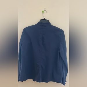 Eileen Fisher Medium blue cotton blazer